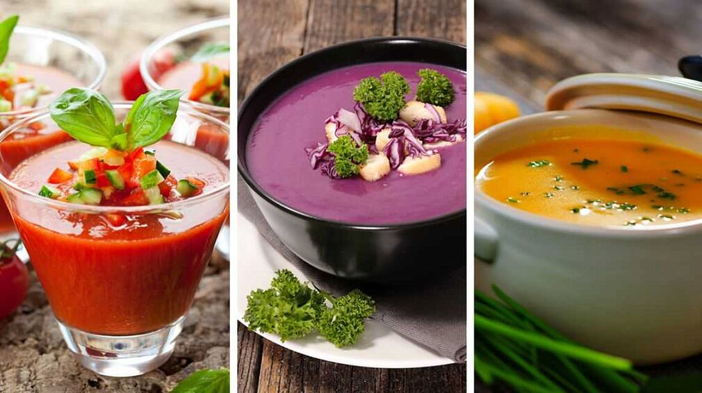 Soups are a dietary first course in the diet of those who want to achieve rapid weight loss. 